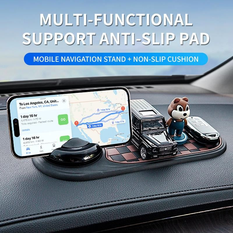 Multifunctional Vehicle-Mounted Anti-Slip Mat, Mobile Phone Navigation Frame, Central Control Storage Mat