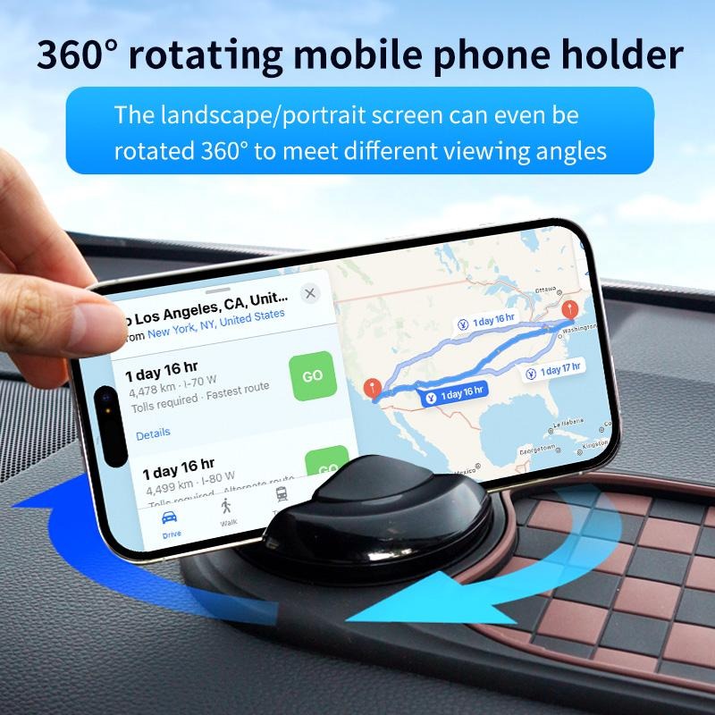 Multifunctional Vehicle-Mounted Anti-Slip Mat, Mobile Phone Navigation Frame, Central Control Storage Mat